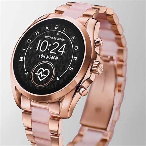 michael kors mini bradshaw two tone watch|Michael Kors access smartwatch bradshaw.